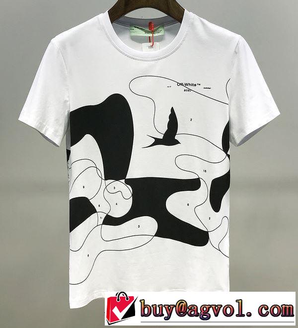 2色可選 2020年春夏コレクション Off-White オフホワイト 普段使いにも最適なアイテム 半袖/Tシャツ