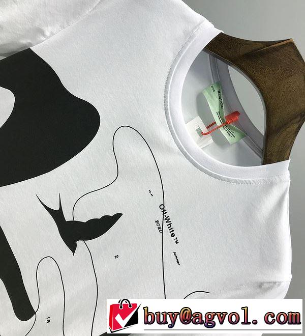 2色可選 2020年春夏コレクション Off-White オフホワイト 普段使いにも最適なアイテム 半袖/Tシャツ