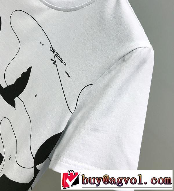 2色可選 2020年春夏コレクション Off-White オフホワイト 普段使いにも最適なアイテム 半袖/Tシャツ