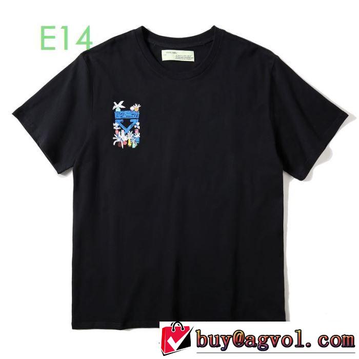 2色可選 Off-White オフホワイト 2020モデル 半袖/Tシャツ 驚きのプライス ストリート系に大人気