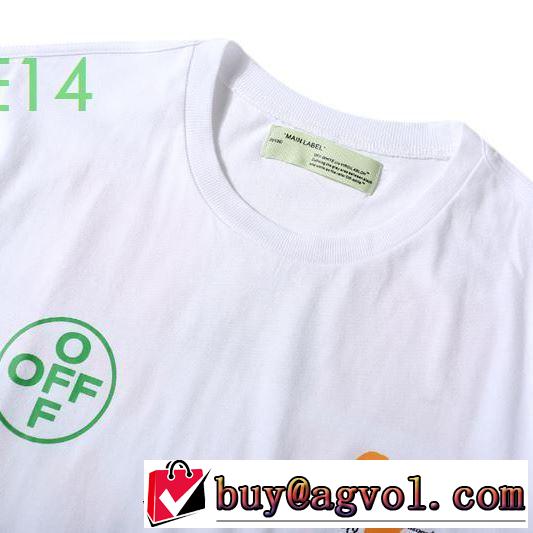 安心の実績 2色可選人気の高いブランド オフホワイト 半袖/Tシャツ ファッションに合わせ Off-White