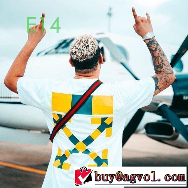 安心の実績 2色可選人気の高いブランド オフホワイト 半袖/Tシャツ ファッションに合わせ Off-White