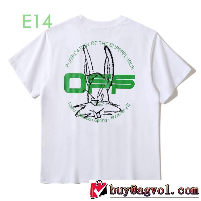 上品に着こなせ  2色可選 Off-White オフホワイト 通勤通学どちらでも使え 半袖/Tシャツ2020SS人気