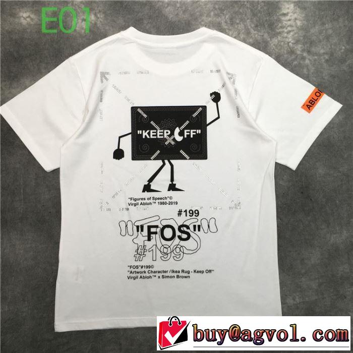 人気の高いブランド  Off-White 2020春新作 オフホワイト 半袖/Tシャツ 価格も嬉しいアイテム