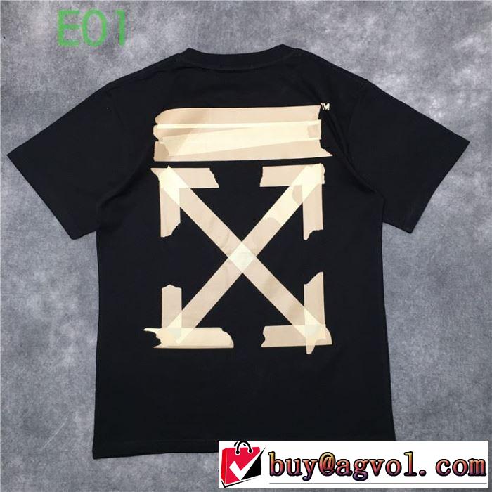 3色可選2年以上連続１位獲得 Off-White  2020モデル オフホワイト 半袖/Tシャツ 使いやすい新品