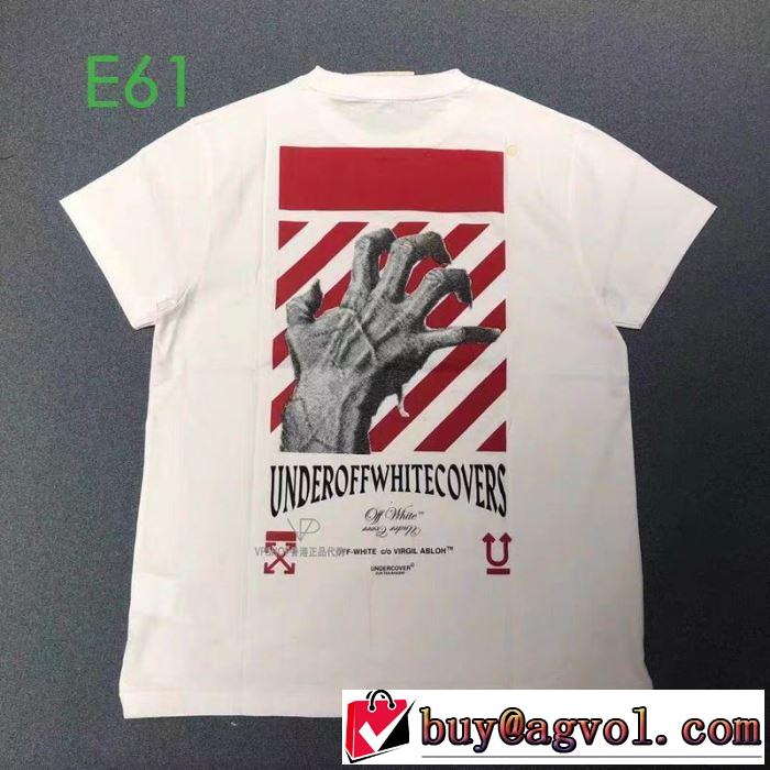 上品に着こなせ 2色可選 Off-White オフホワイト 2020SS人気 半袖/Tシャツ 春夏コレクション新品