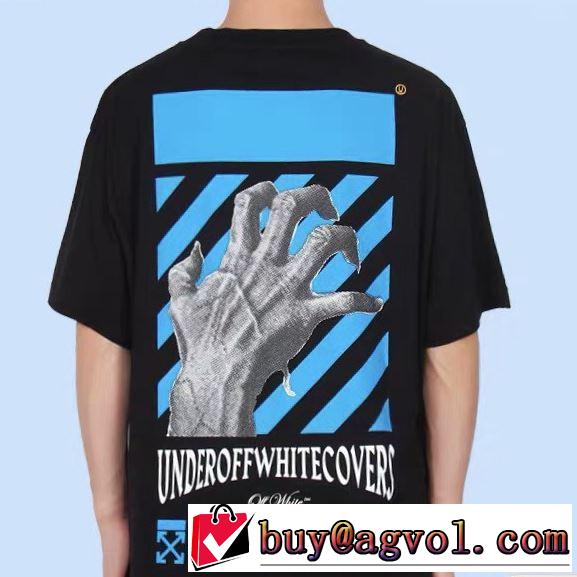 上品に着こなせ 2色可選 Off-White オフホワイト 2020SS人気 半袖/Tシャツ 春夏コレクション新品