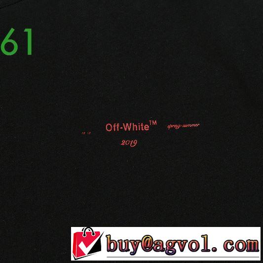 世界共通のアイテム 2色可選 Off-White オフホワイト20新作です 半袖/Tシャツ 価格帯が低い