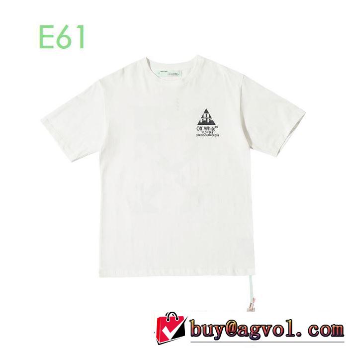 2020SS人気 2色可選 Off-Whiteおしゃれ刷新に役立つ オフホワイト 半袖/Tシャツ エレガントな雰囲気