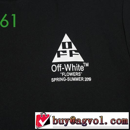 2020SS人気 2色可選 Off-Whiteおしゃれ刷新に役立つ オフホワイト 半袖/Tシャツ エレガントな雰囲気