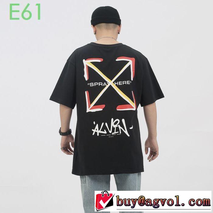 2色可選 2020モデル Off-White 万能に使えるオフホワイト 半袖/Tシャツ 通勤通学どちらでも使え