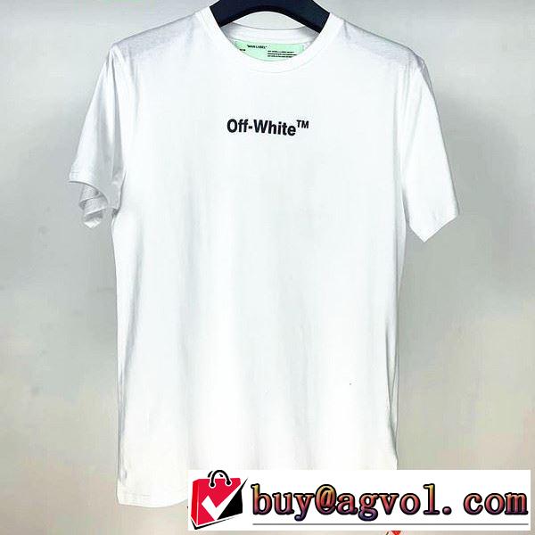 差をつけたい人にもおすすめ 3色可選 Off-White オフホワイト 半袖/Tシャツ 人気ランキング最高