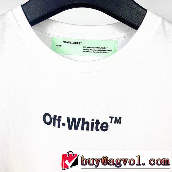 差をつけたい人にもおすすめ 3色可選 Off-White オフホワイト 半袖/Tシャツ 人気ランキング最高