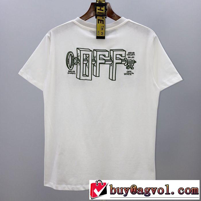 限定アイテムが登場 2色可選半袖/Tシャツ 2020春新作 Off-White オフホワイト