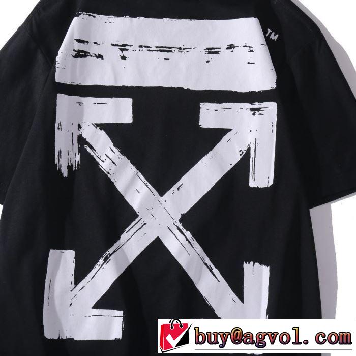 VIP価格SALE 2色可選 Off-White 半袖/Tシャツ2020春新作 おしゃれに大人の必見オフホワイト