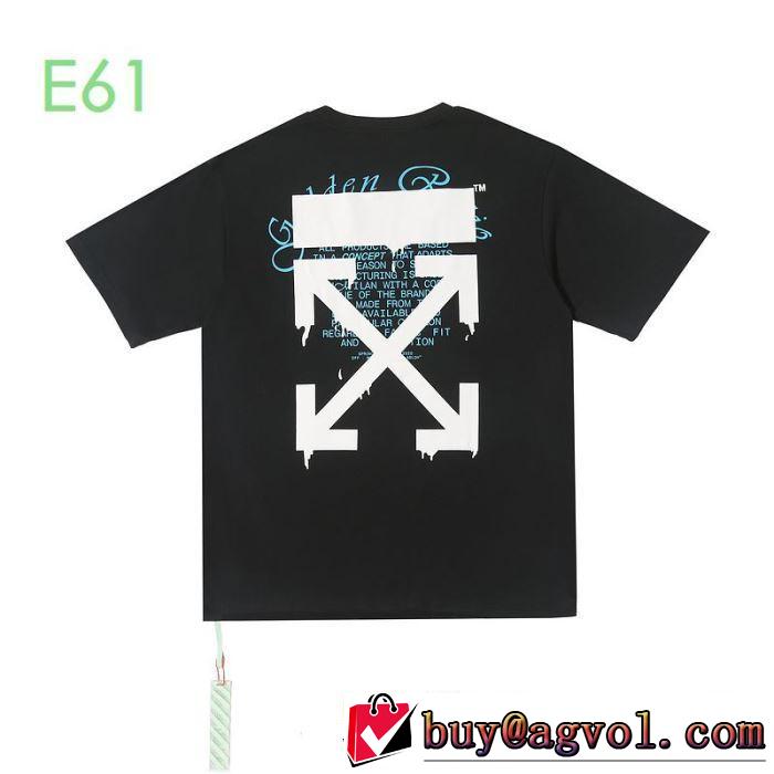 オフホワイト 2色可選  2020モデル 半袖/Tシャツ おしゃれに大人の必見  Off-White