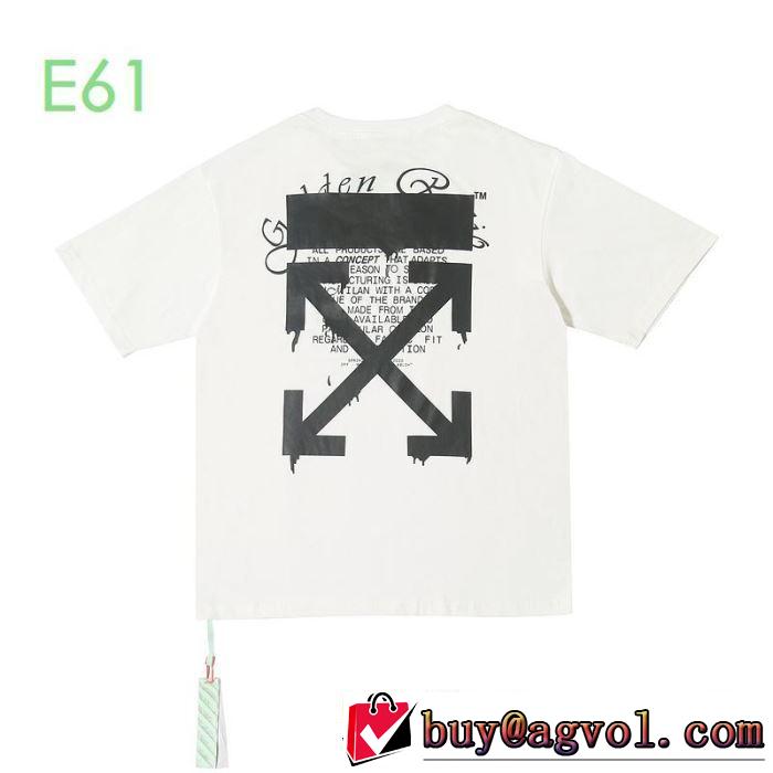 オフホワイト 2色可選  2020モデル 半袖/Tシャツ おしゃれに大人の必見  Off-White