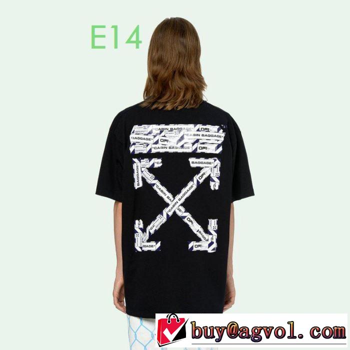 2色可選 程よい最新作 Off-White オフホワイトおしゃれに大人の必見 半袖/Tシャツ 20新作です