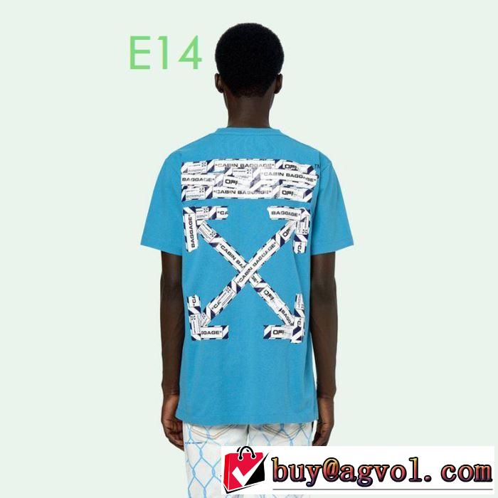 2色可選 程よい最新作 Off-White オフホワイトおしゃれに大人の必見 半袖/Tシャツ 20新作です