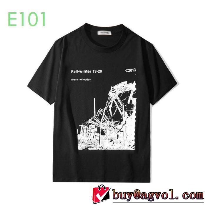 20SSトレンド 2色可選 オフホワイト 半袖/TシャツOff-White 春夏コレクション新品