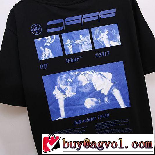 20新作です Off-White オフホワイト上品に着こなせ 半袖/Tシャツ 2年以上連続１位獲得