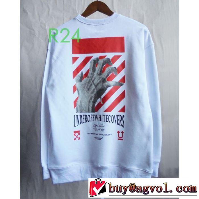 人気ランキング最高 2色可選 Off-White オフホワイトおしゃれな人が持っている プルオーバーパーカー