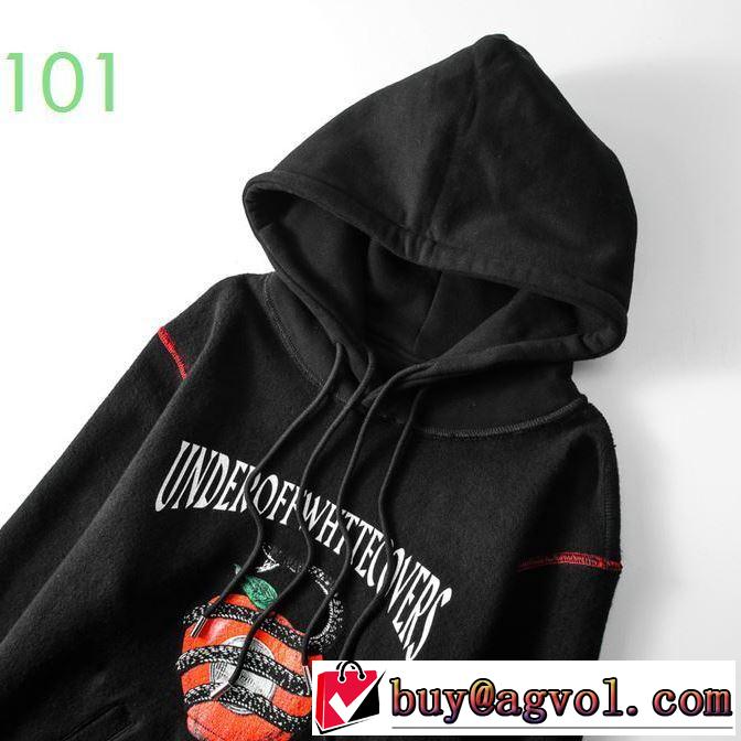 20SSトレンド 2色可選 Off-White おしゃれに大人の必見 オフホワイト パーカー 上品に着こなせ