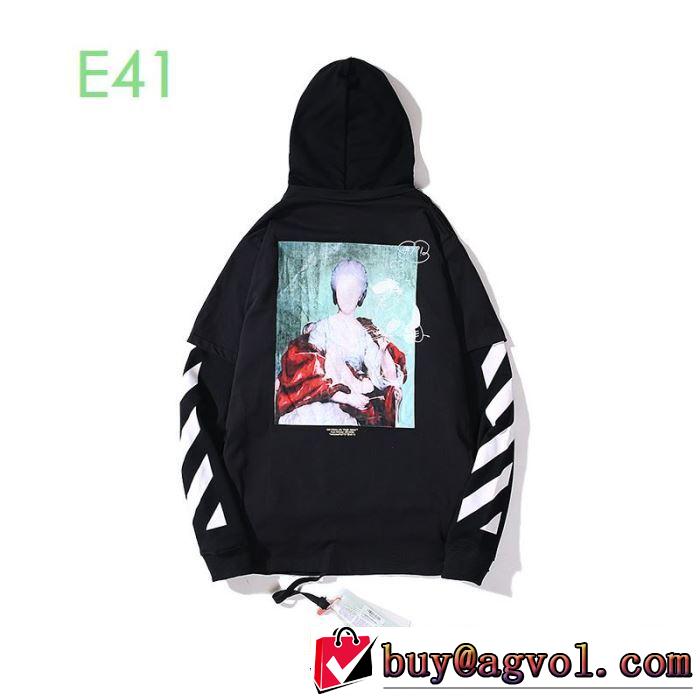 20SSトレンド Off-White 限定色がお目見え オフホワイト パーカー お値段もお求めやすい