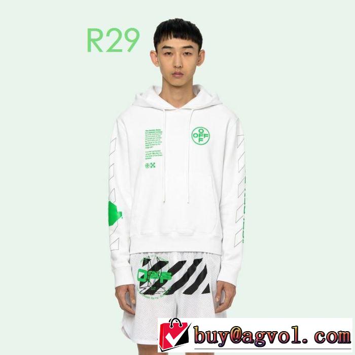 20SS☆送料込 2色可選 Off-White オフホワイト 質の高い新品パーカー 非常にシンプルなデザインな