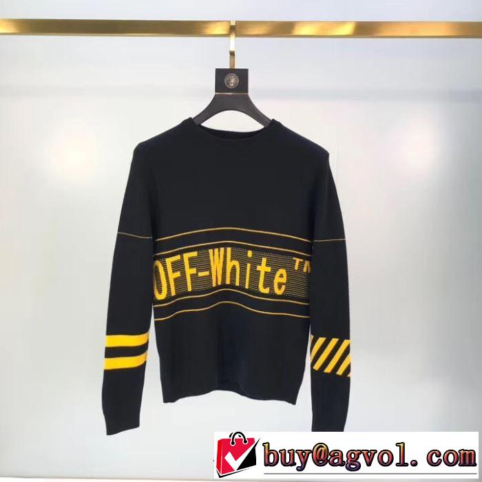 20新作です 2色可選 Off-White オフホワイト 海外限定ラインニットウェア 20新作です