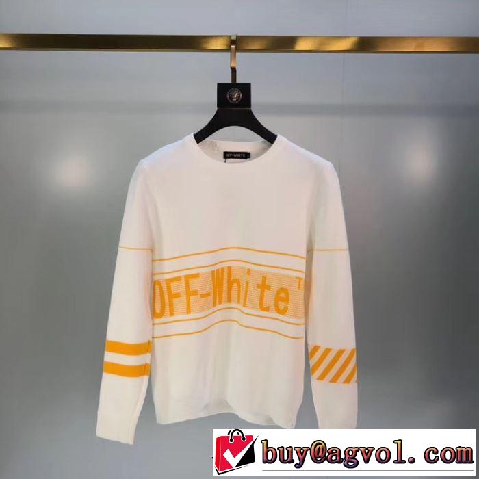 20新作です 2色可選 Off-White オフホワイト 海外限定ラインニットウェア 20新作です