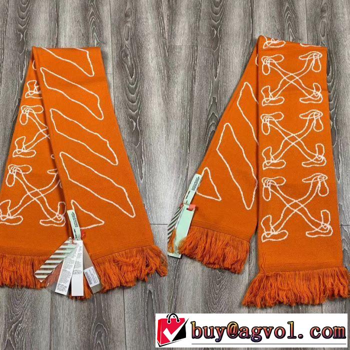 4色可選憧れブランドの2020春夏  Off-White オフホワイト  マフラー 美しくデザイン性のある