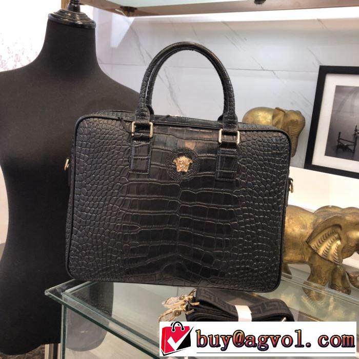 激安2020春夏ヴェルサーチ メデューサ バッグ 値段 ビジネスシーンVERSACE ブリーフケース 安い コピー 収納性抜群