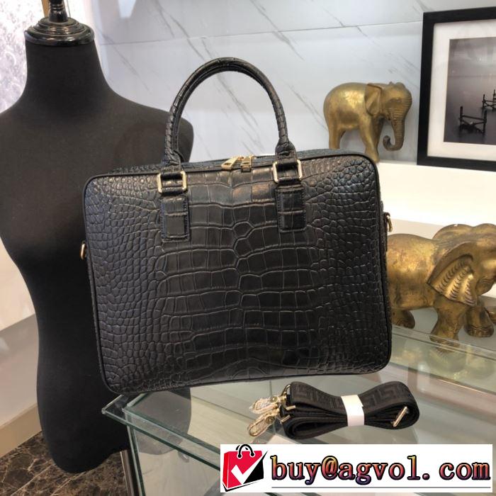 激安2020春夏ヴェルサーチ メデューサ バッグ 値段 ビジネスシーンVERSACE ブリーフケース 安い コピー 収納性抜群