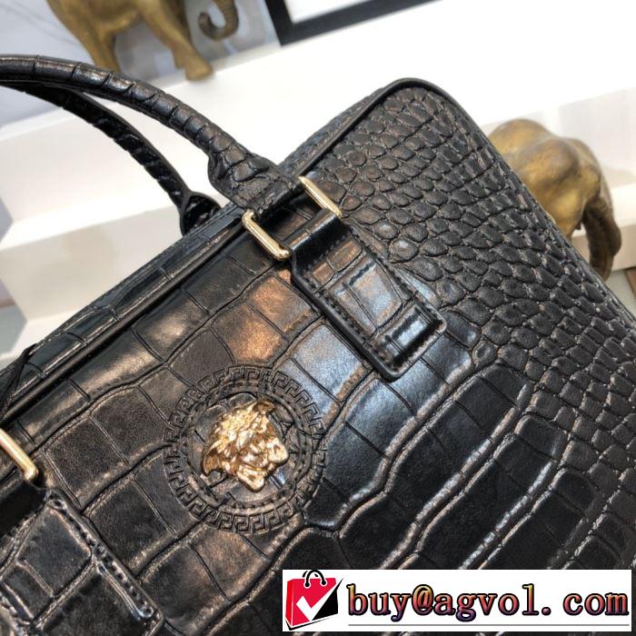 激安2020春夏ヴェルサーチ メデューサ バッグ 値段 ビジネスシーンVERSACE ブリーフケース 安い コピー 収納性抜群