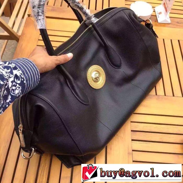 2020新しいモデル VERSACE コピー ヴェルサーチ メデューサ バッグ 激安 A4サイズ 収納可 ミニボストンバッグ