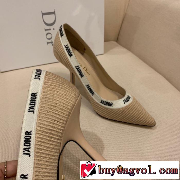 ディオール 多色可選 支持率が高い秋冬最新作 DIOR 今季トレンド抜け感新品 パンプス  2019-20秋冬取り入れやすい