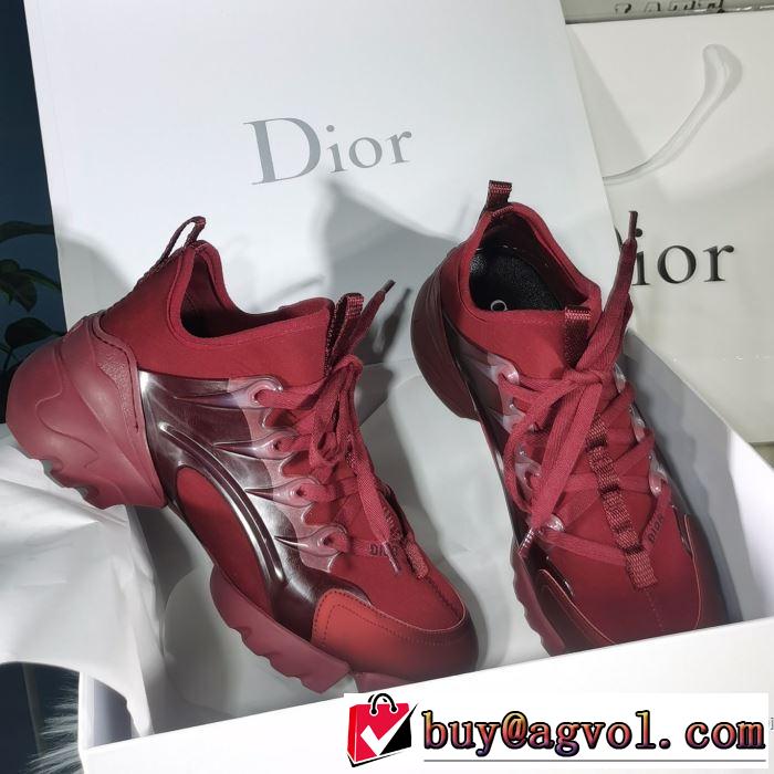 3色可選 ランニングシューズ 着心地もなめらかで快適 ディオール2019トレンドカラー秋冬セール  DIOR とにかく完璧ブランド新作