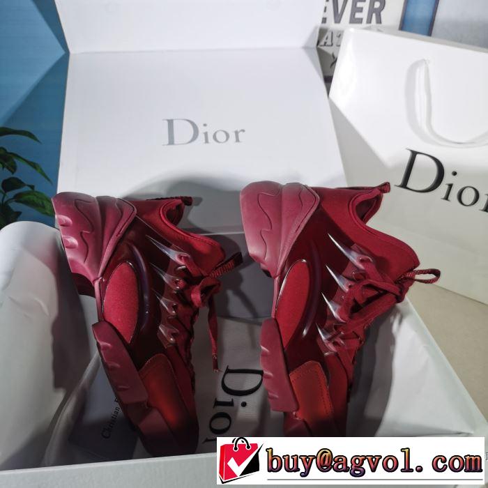 3色可選 ランニングシューズ 着心地もなめらかで快適 ディオール2019トレンドカラー秋冬セール  DIOR とにかく完璧ブランド新作