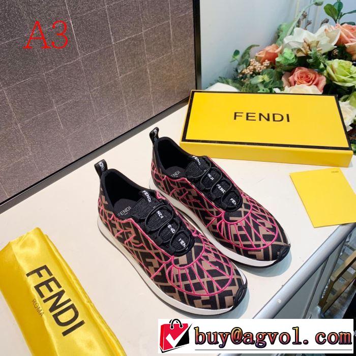 3色可選 ランニングシューズ さわやかに新品おすすめ フェンディ2019秋冬トレンドアイテム  FENDI  今年注目な新品セール