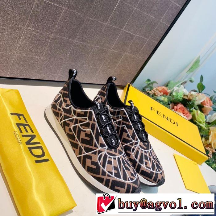 3色可選 ランニングシューズ さわやかに新品おすすめ フェンディ2019秋冬トレンドアイテム  FENDI  今年注目な新品セール