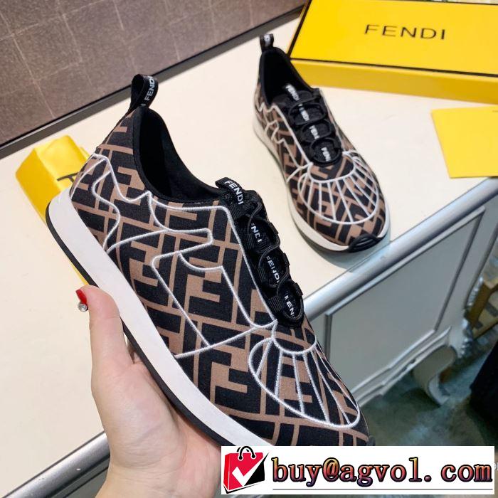 3色可選 ランニングシューズ さわやかに新品おすすめ フェンディ2019秋冬トレンドアイテム  FENDI  今年注目な新品セール