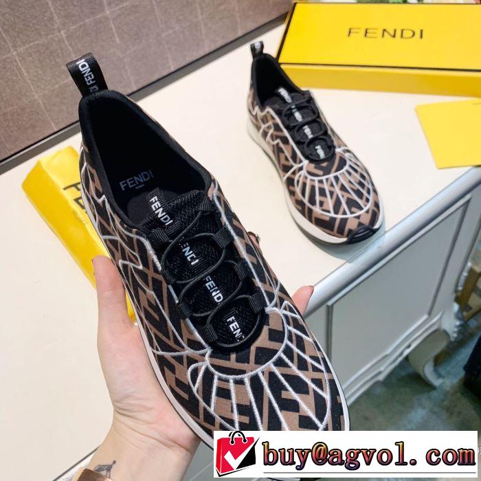 3色可選 ランニングシューズ さわやかに新品おすすめ フェンディ2019秋冬トレンドアイテム  FENDI  今年注目な新品セール