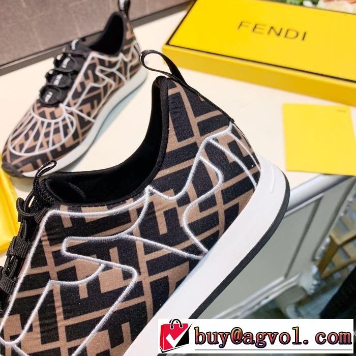 3色可選 ランニングシューズ さわやかに新品おすすめ フェンディ2019秋冬トレンドアイテム  FENDI  今年注目な新品セール