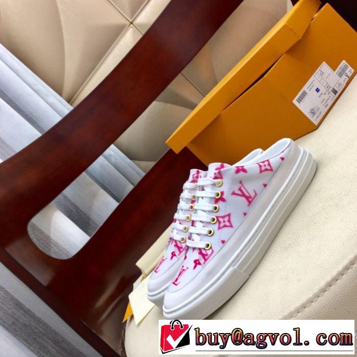 2色可選 今年注目な新品セール ルイ ヴィトン LOUIS VUITTON 2019秋冬最重要アイテム ランニングシューズ 秋冬とれんど新品目立ち