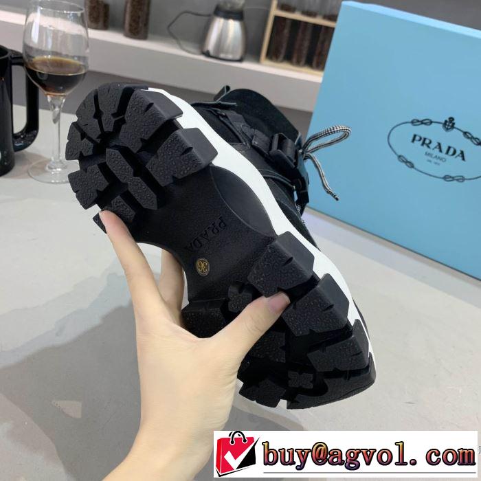 2色可選 2019秋、イチオシ上品 プラダ 新作アイテムが今年流 PRADA ランニングシューズ 今シーズン注目のアイテム