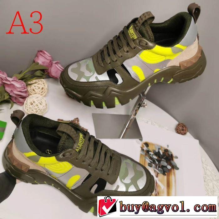 多色可選 ヴァレンティノ VALENTINO 最速2019秋冬トレンドブランド ランニングシューズ  今年らしい新しい人気色
