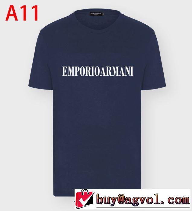 エンポリオ アルマーニ ｔシャツ スーパーコピー 激安 お得感の強い2020人気トレンド メンズ 半袖 春夏定番モデル コーデ