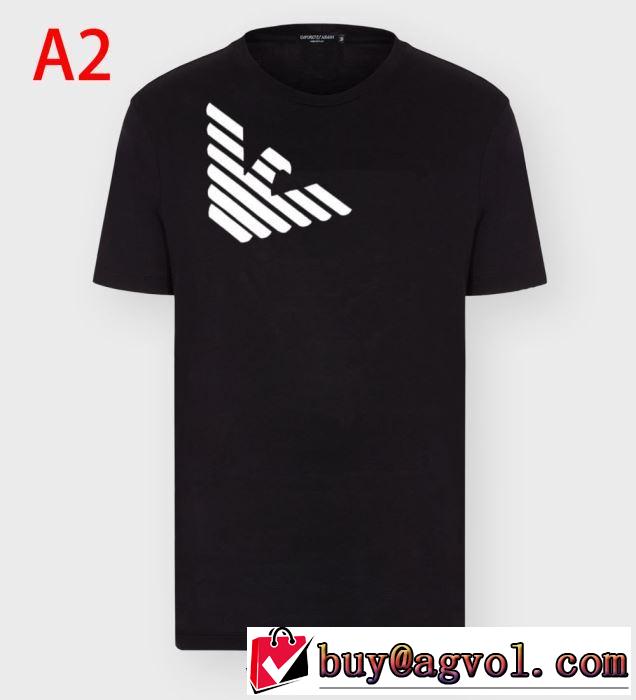 争奪戦必至ARMANI新作 アルマーニ ｔシャツ メンズ 2020春夏限定人気ランキング お洒落カジュアル半袖トップスグレー
