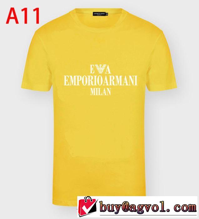 Emporio Armani Ｔシャツ おすすめ20SSトレンド アルマーニ スーパーコピー メンズ 半袖大人カジュアルトップス3G1TM4 1JHRZ 